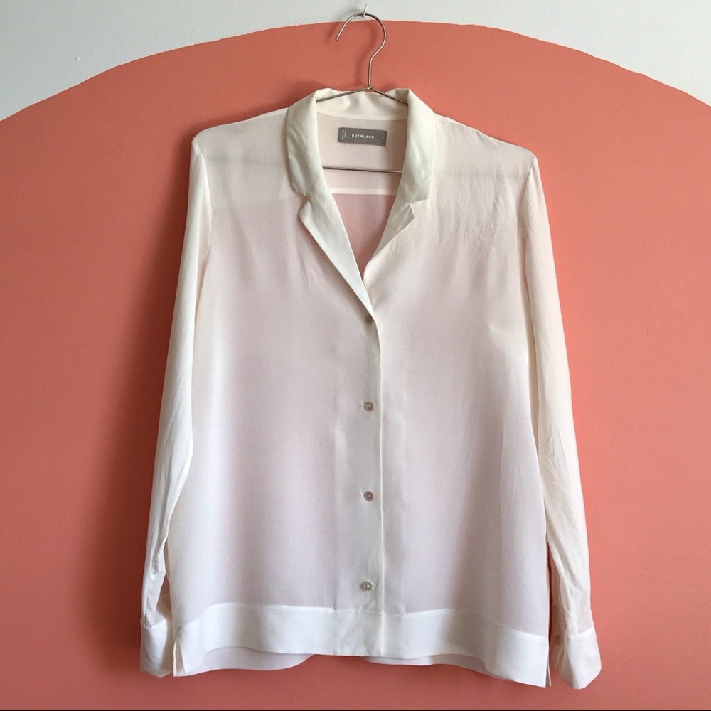 Everlane Silk Notch Blouse